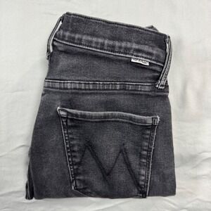 Mother The Razzler Zip Ankle Faded Black Jeans Womens Sz 29 Goth Classic Vroom
